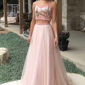 Two Piece Morilee by Madeline Gardner Prom Dress